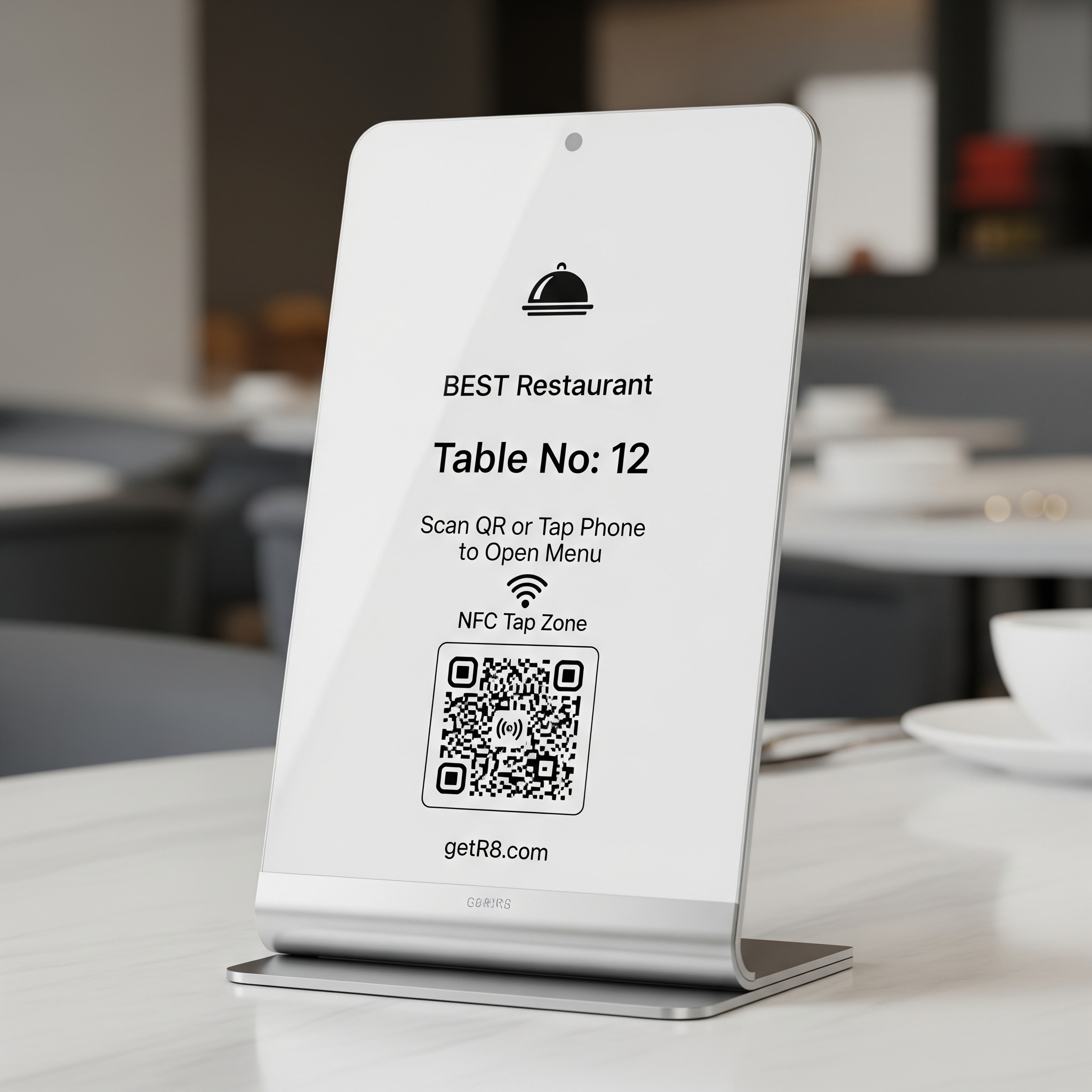 GetR8 Stand for Digital Restaurant Menus